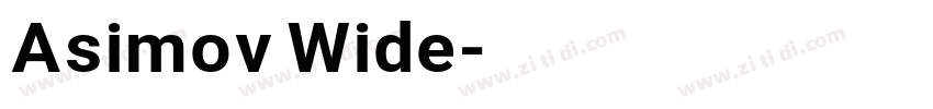 Asimov Wide字体转换